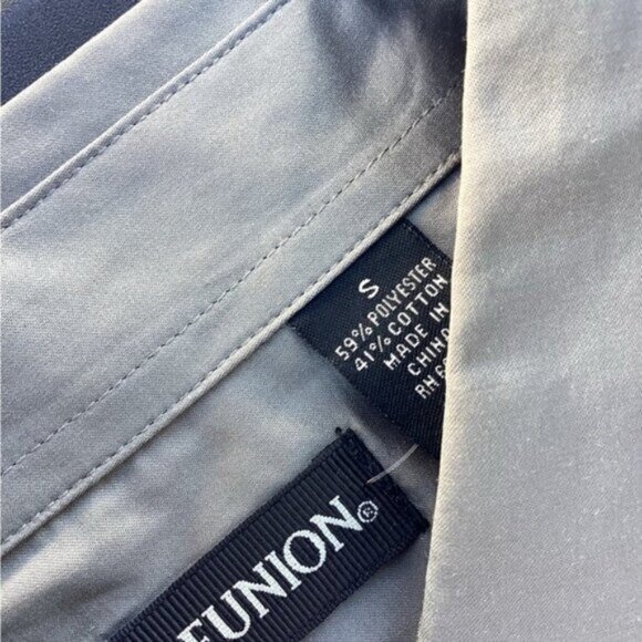 Whimsigoth heritage old money Shiny GLong Sleeve Button Up Dress Shirt small - Picture 3 of 5